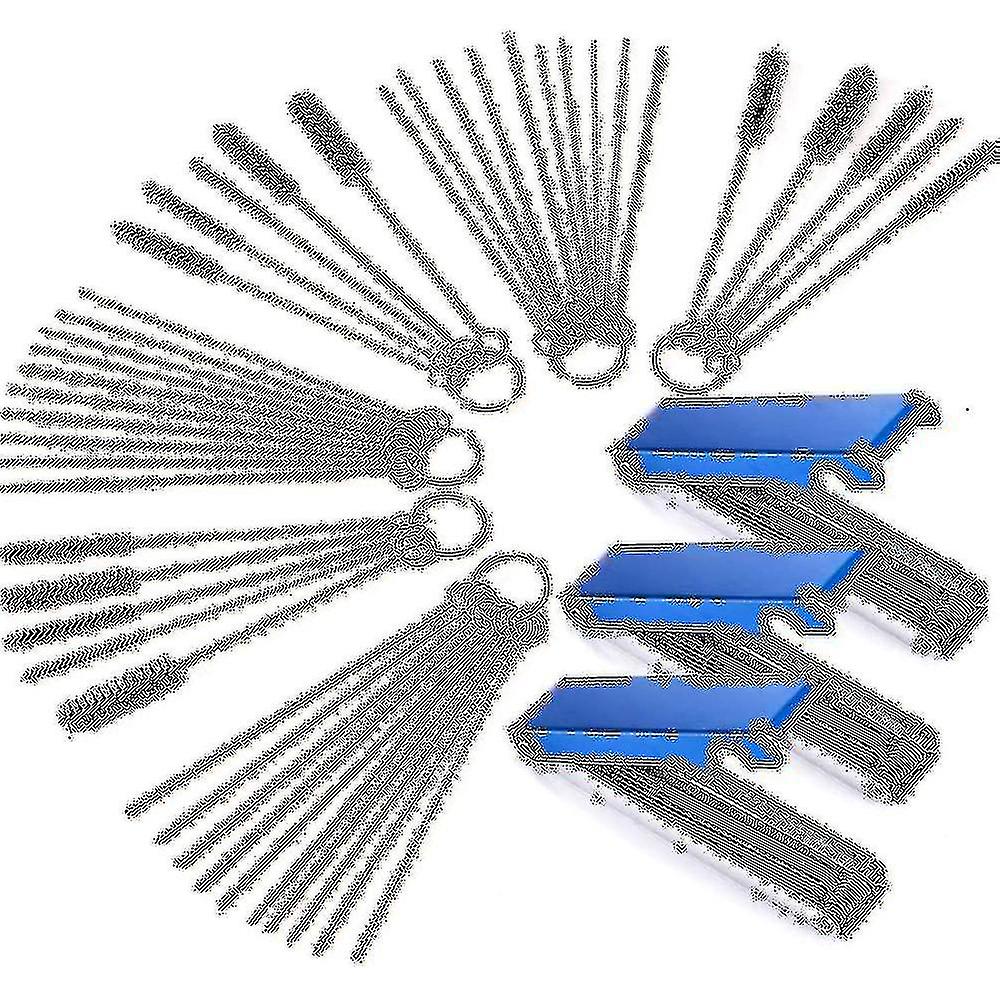3 Sets Carburetor Carbon Jet Cleaner Wire Torch Tip Cleaner Tool Needles Brushes Cleaning Tool Kit