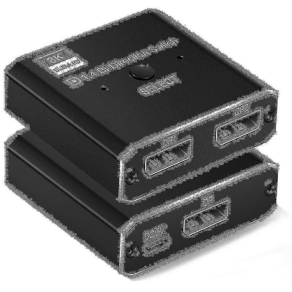 Displayport1.4 Switch 8k Displayport Kétirányú osztó kapcsoló Displayport Kvm 2x1 1x2 Display-port 8k@30hz 4k@120hz