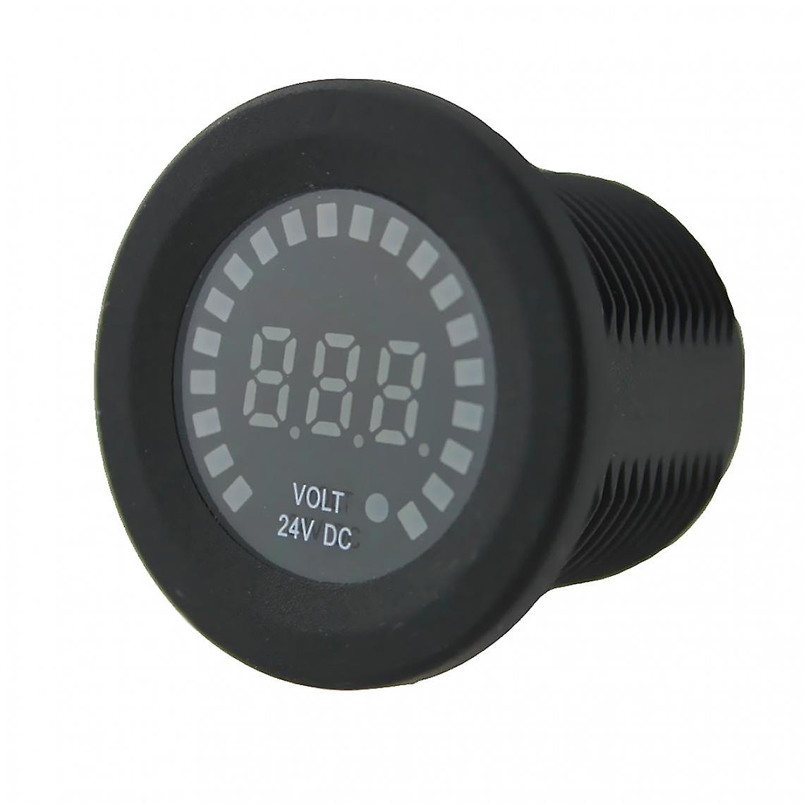 24v Motorcycle Universal Voltmeter Led Digital Light Display Auto Accessory Part