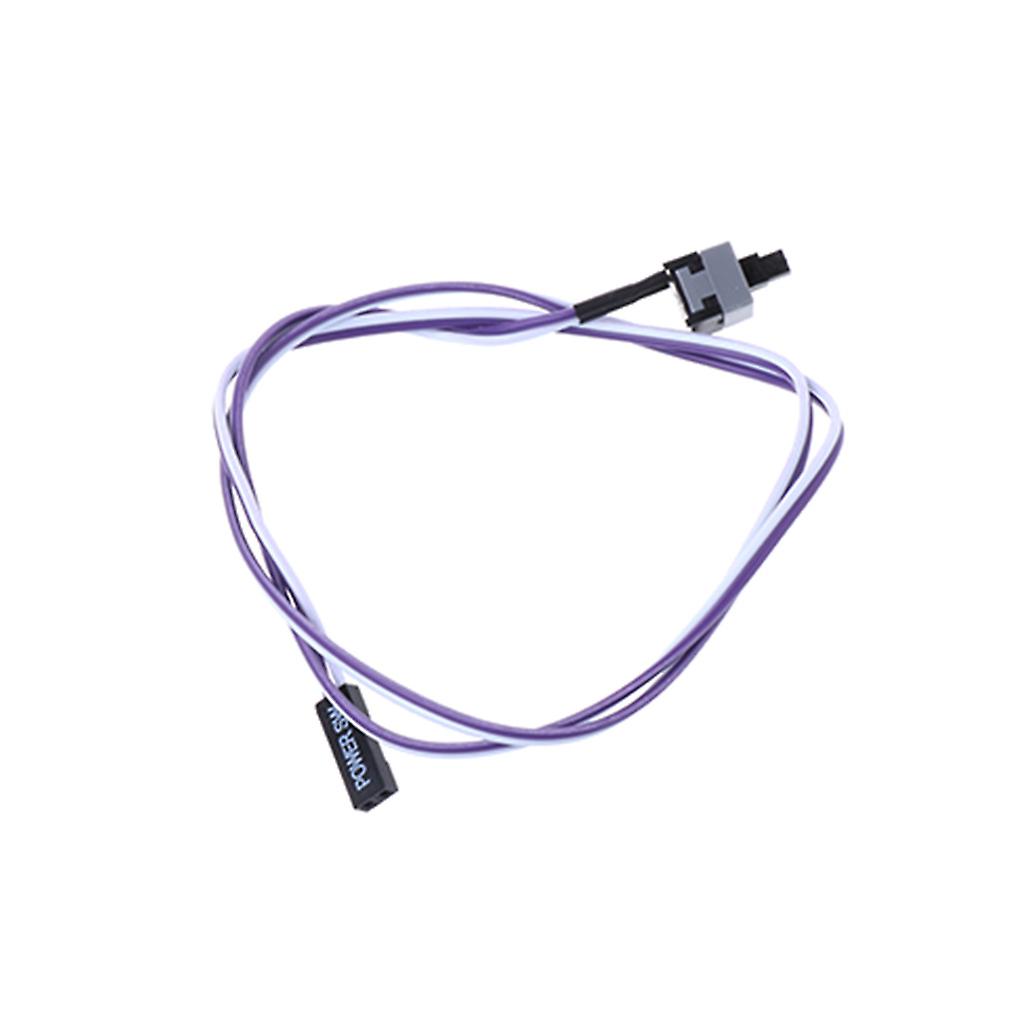 Computer Host Switch Line Reset Cable on/Off Push Button 2 Pin with 1 Pack