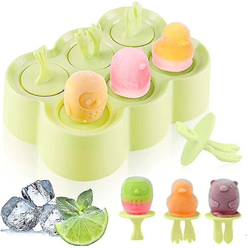 Isforme, genanvendelige mini-isforme Søde dyreform silikone pops