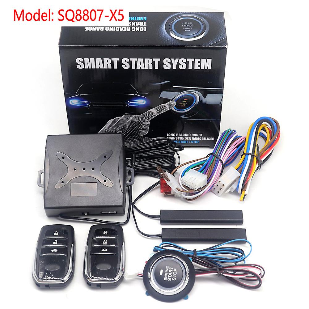 Universal Car Alarm Start Stop System Remote Control Engine Ignition Autostart Kit Keyless Push Start System Car Accessorie