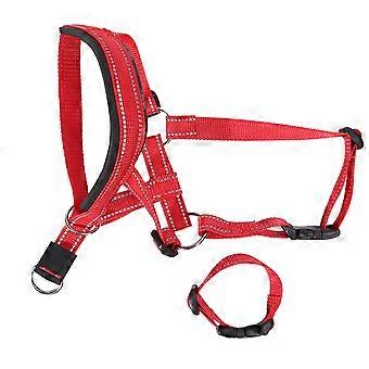 Headcollar Dog Muzzle Verstelbare Ademende Voorkomen Bijten Blaffen Kauwen Hond Gebit Guard Cover voor Walking Training XL