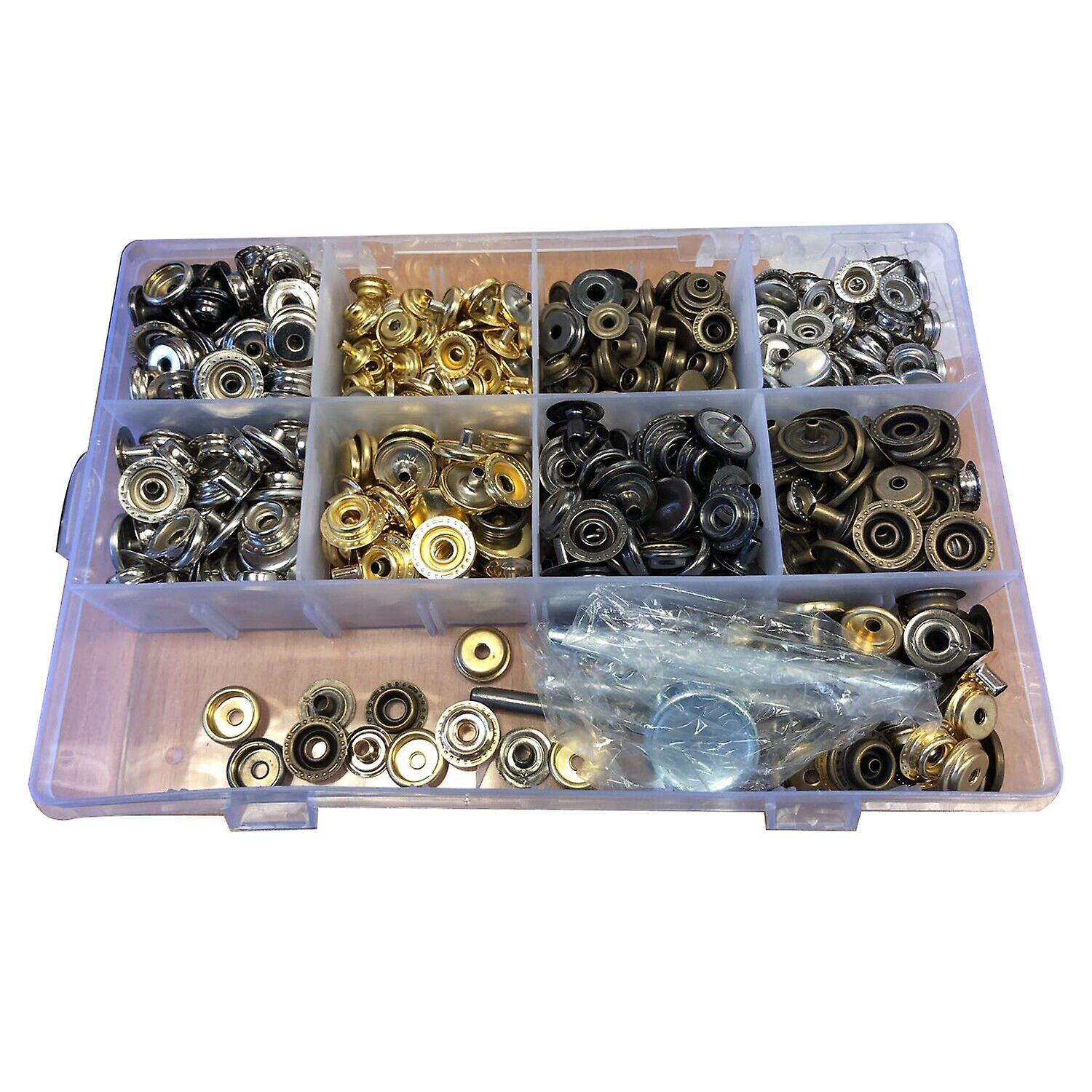 Heavy Duty Snap Fasteners Press Studs Kit