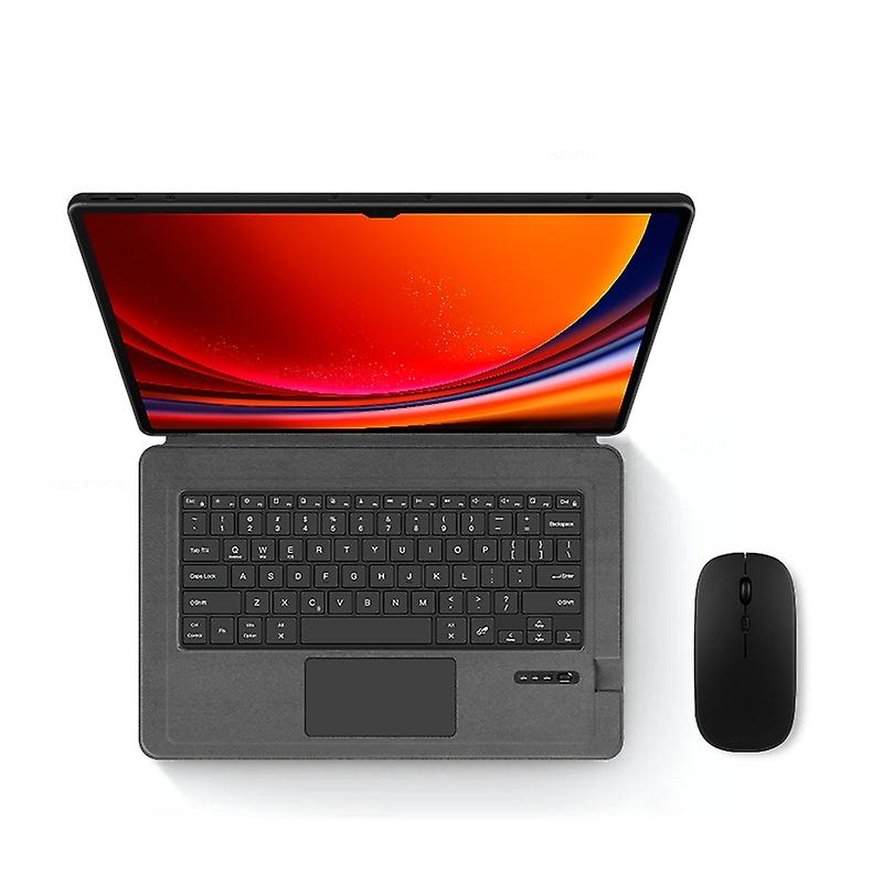 For Samsung Galaxy Tab S9 Ultra Keyboard Case add Mouse