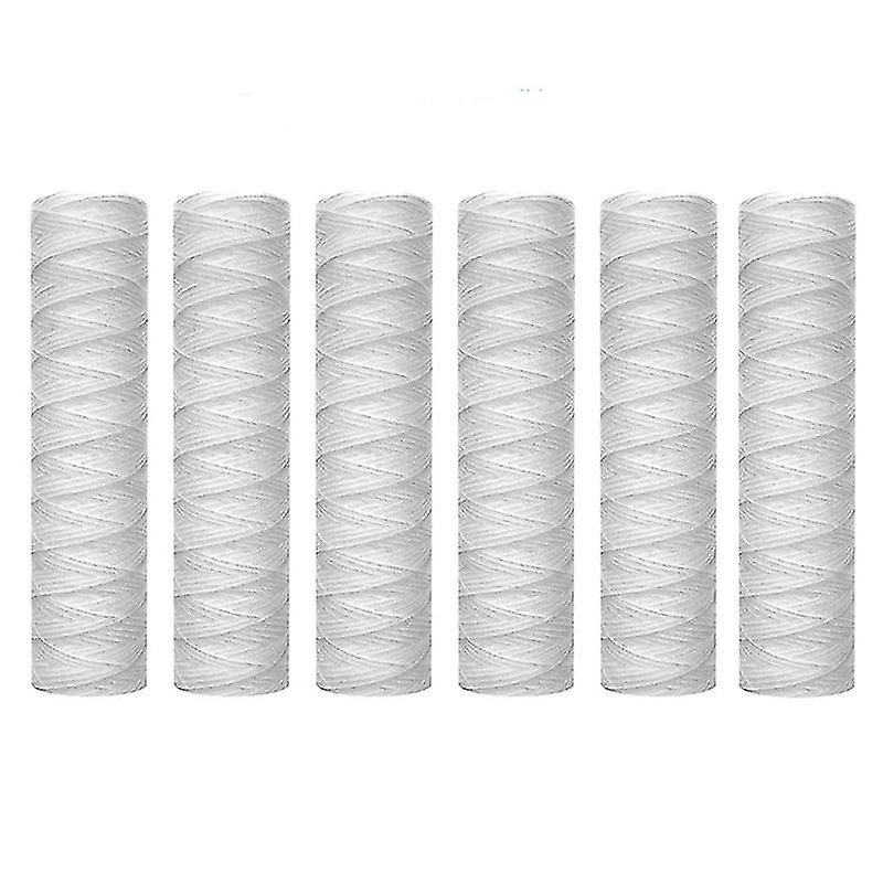 6pcs 5 Mictre String Filter Replacement Sediment Filters 10inch