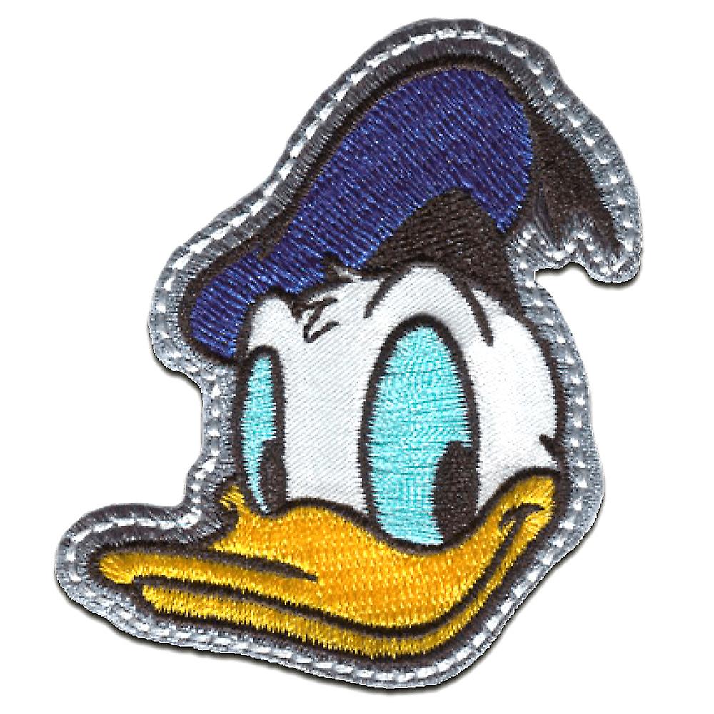 Patch / iron-on patch - Mickey Mouse MICKEY & FRIENDS "DONALD DUCK" Disney - blue - 6,5x5,8cm - Iron-on patches