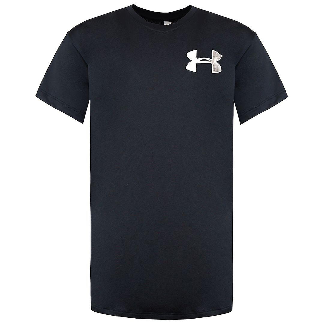 Under Armour HeatGear Short Sleeve Crew Neck Womens Black T-Shirt 1327877 001