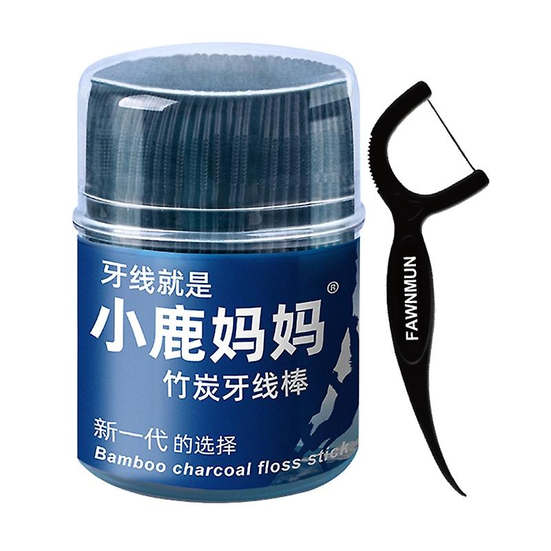 50pcs Dental Floss Flosser Picks Toothpicks with Thread Teeth Stick Tooth Cleaning Interdental Brush