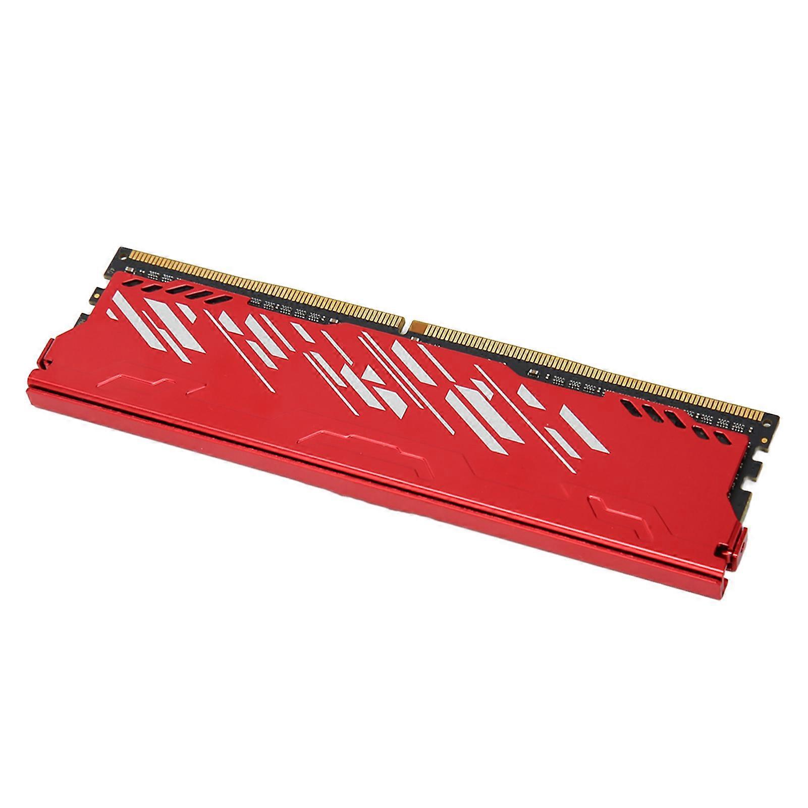 Desktop Memory Module Red DDR4 2666MHz 21300 Bandwidth Aluminium Alloy Gaming RAM for Computer Chassis Upgrade 4GB 
