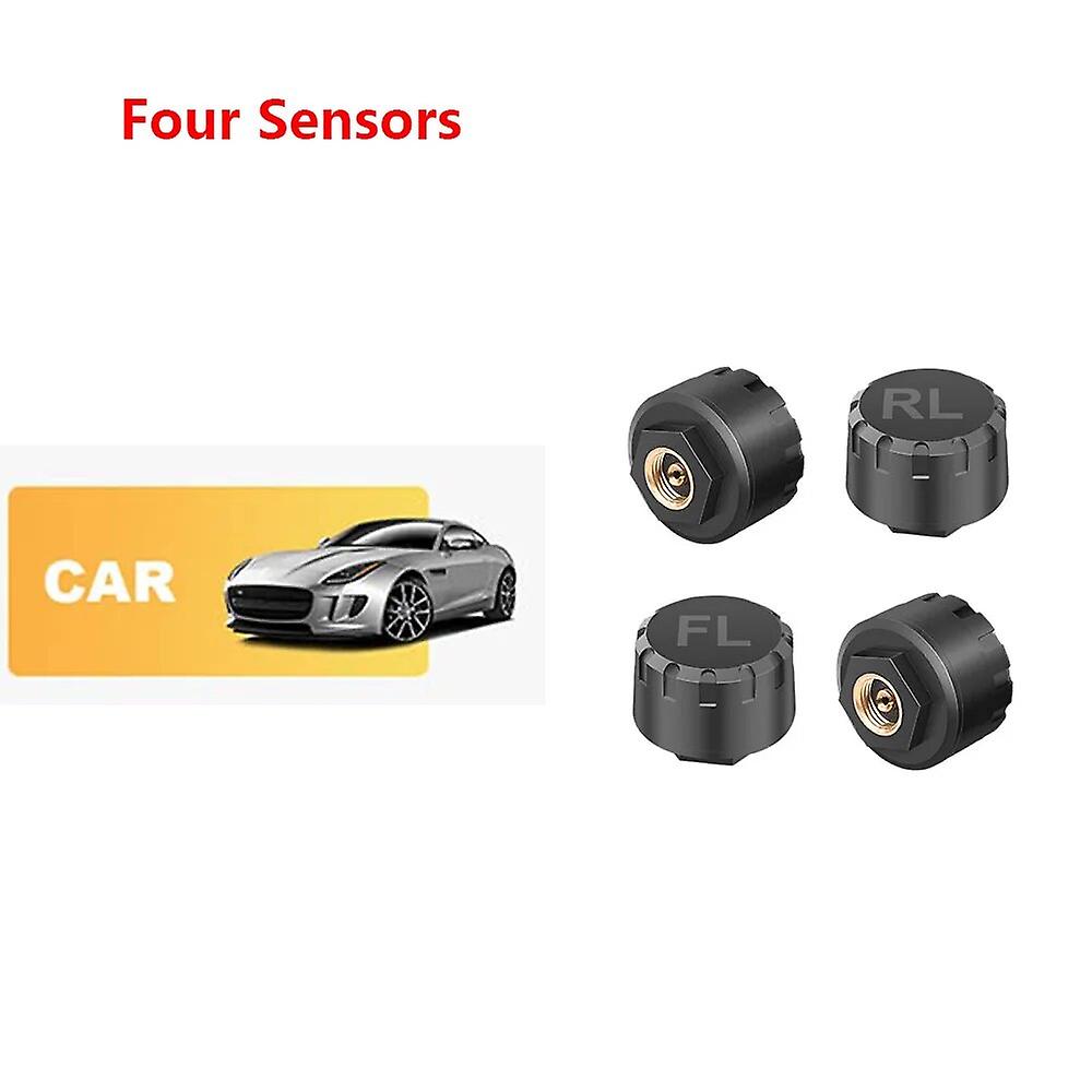 Car Tmps Tire Pressure Sensors Motorcycle Tpms Bluetooth-compatible Tire Pressure Monitoring System External Sensor Android/ios