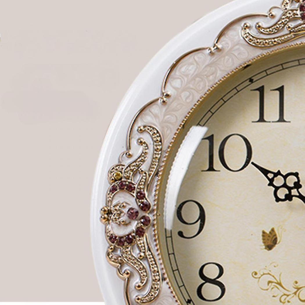 Vintage Table Bike Clock Desk Clock Desktop Metal Clock for Office Bedroom Silent Quartz Decor