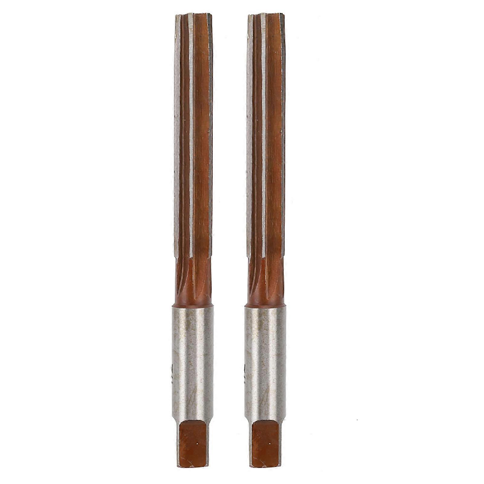 2PCS Hand Reamer American System Straight Shank Conical Reamer for Boring Processing1/8