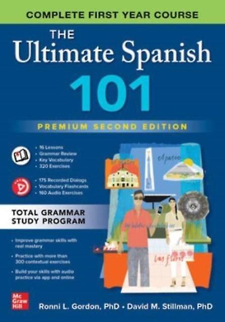 The Ultimate Spanish 101 Premium Second Edition by David Stillman Paperback Book