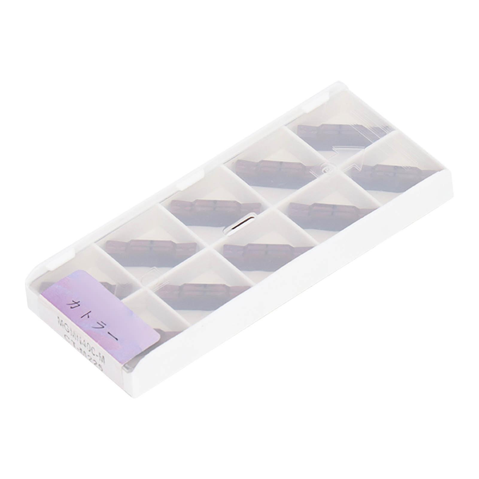 10Pcs Carbide Grooving Inserts CNC Cut Off Blade with PVD Coating for Stainless Steel