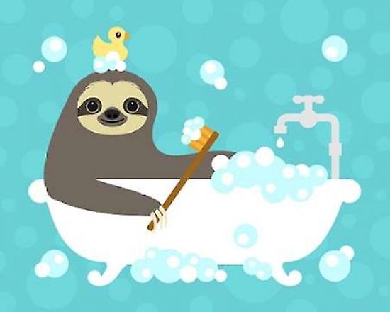 Scrubbing Bubbles Sloth Poster
