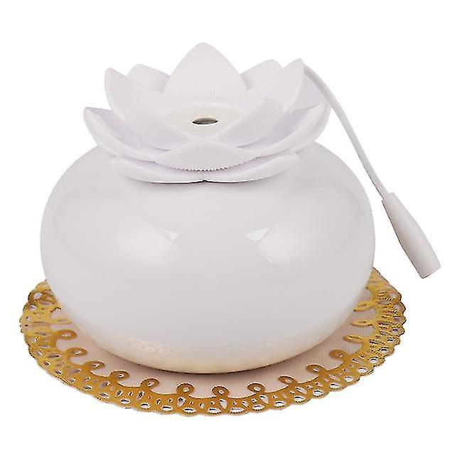 Haeger-200ml Ceramic Ultrasonic Aroma Humidifier Air Diffuser Simplicity Lotus Purifier Atomizer Essential Oil Diffuser