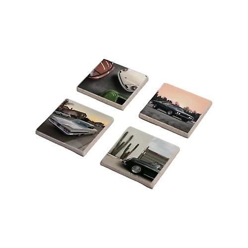 Classic Cars Printed Stone Coasters Set for Gift
