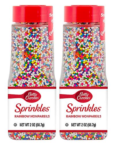 Betty Crocker Sprinkles Rainbow Nonpareils 2 Pack