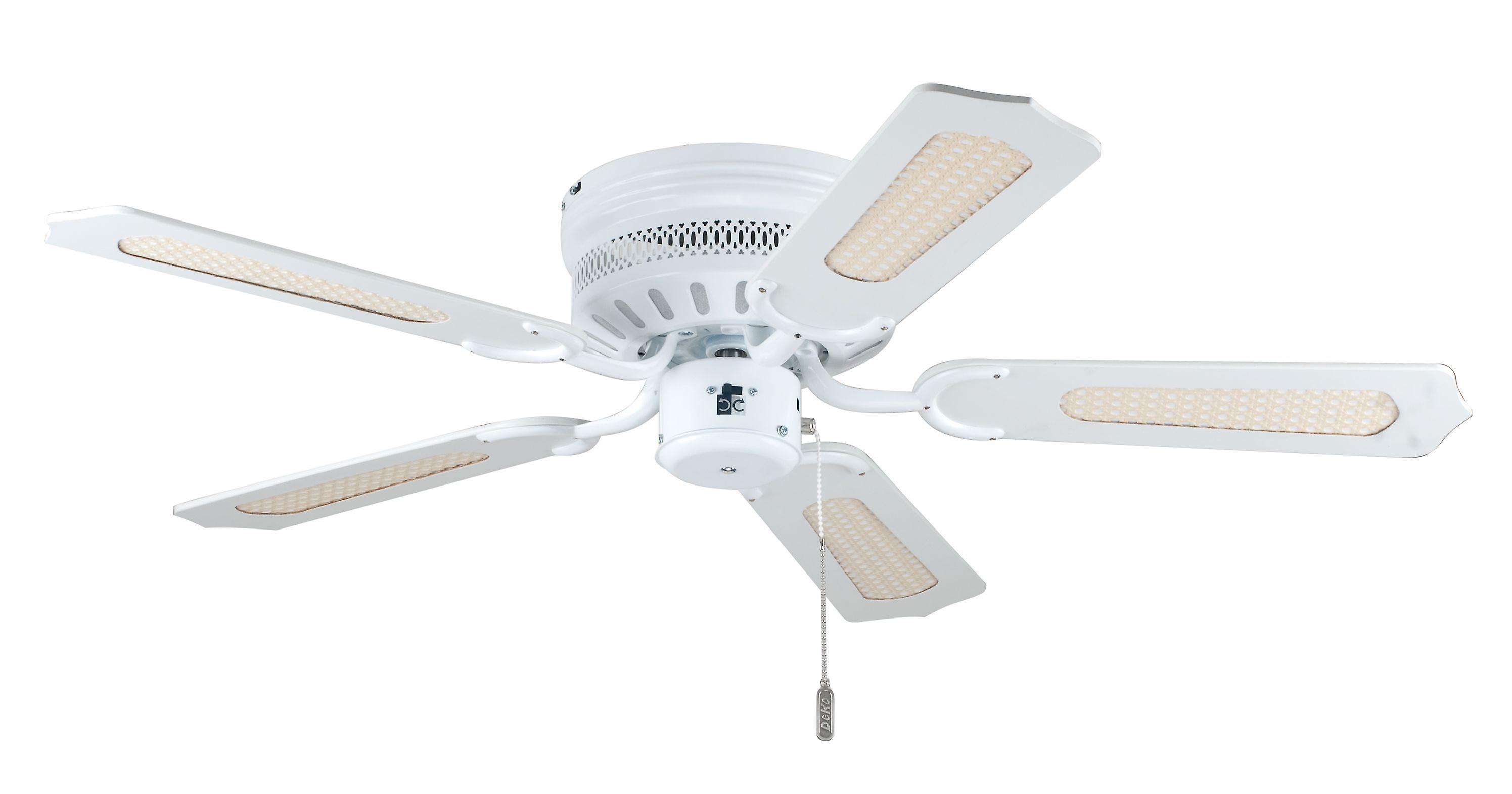 Ceiling fan White Liane with pull cord 103cm / 41"