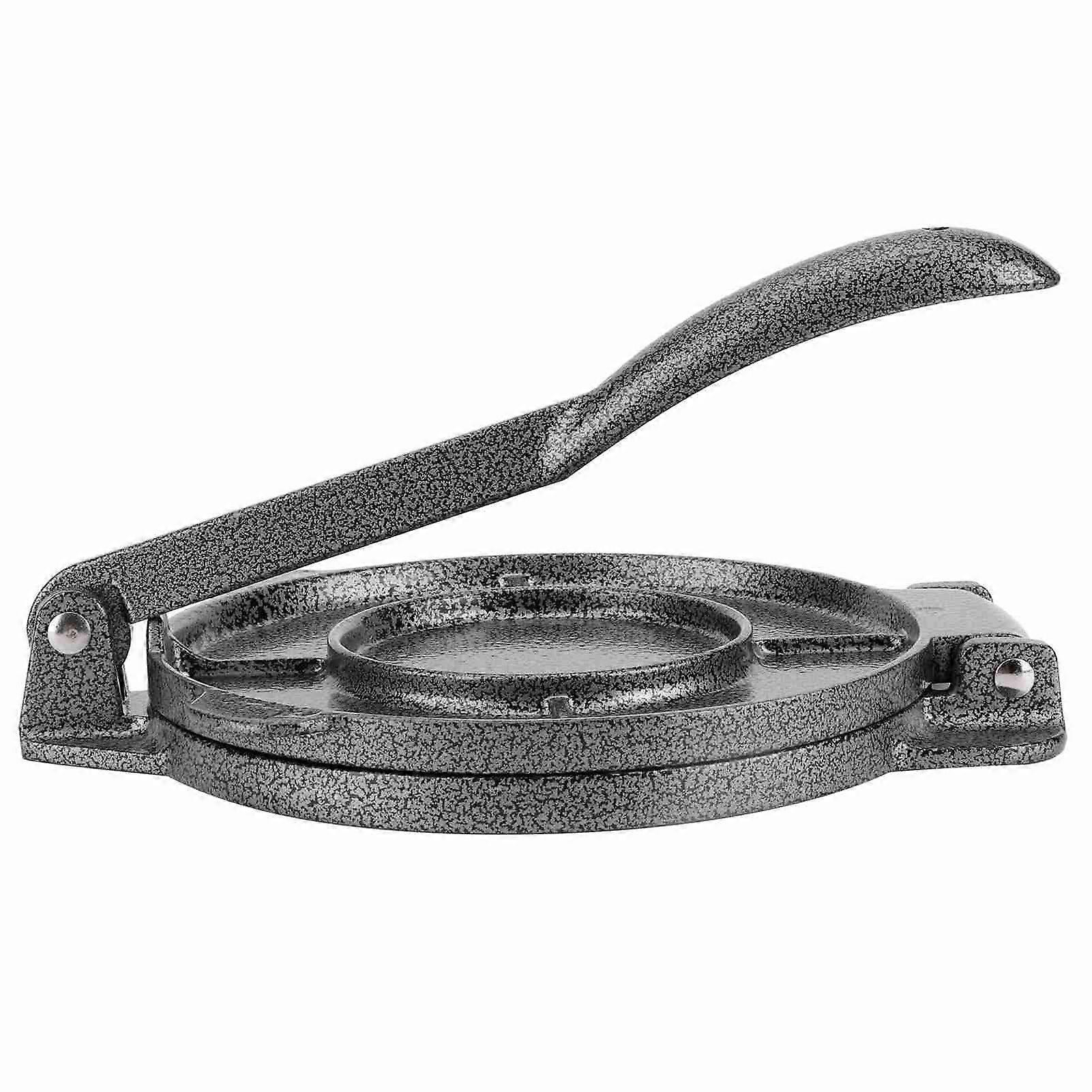Tortilla Press, 6.5 Inch Cast Iron Tortilla Maker Dough Pressing Machine Roti Maker Pressing Tools Home Kitchen Accessory, Gray