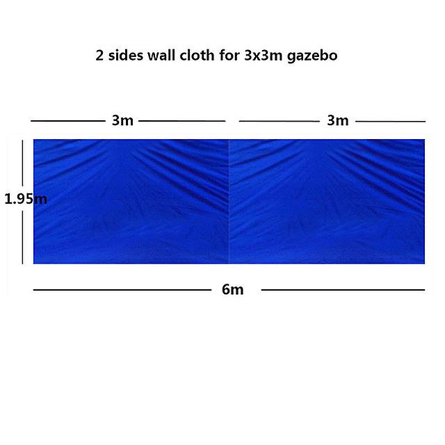 سطح خيمة خارجية محمولة تحل محل القماش مقاوم للمطر مقاوم للماء شرفة التفاف القماش حديقة الظل غطاء المأوى 3 م / 6 م / 9 م / 12 م