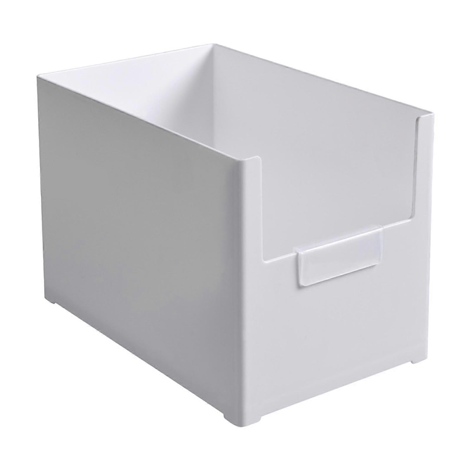 Plastic Open Front Organizer Bin Drawer Design Multifunctional Stackable Storage Bins Kitchen Storage Box