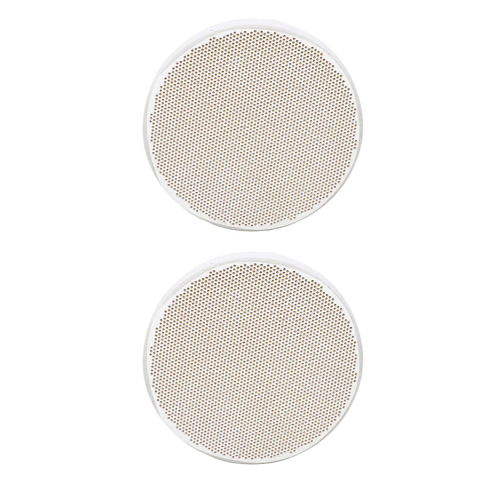 2 قطعة لوحة لحام مستديرة مع ثقوب متعددة الكوارتز لحام بلاط المجوهرات لوحة العزل الحراري الصغيرة