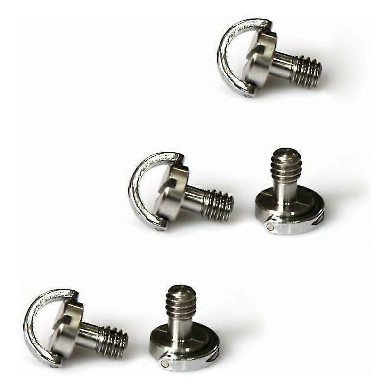 Quick Release Quick Release Screw (5pics) 1/4'' Mount with D Shape Ring for Camera, Tripod, Monopod, Quick Release Plate - 1611