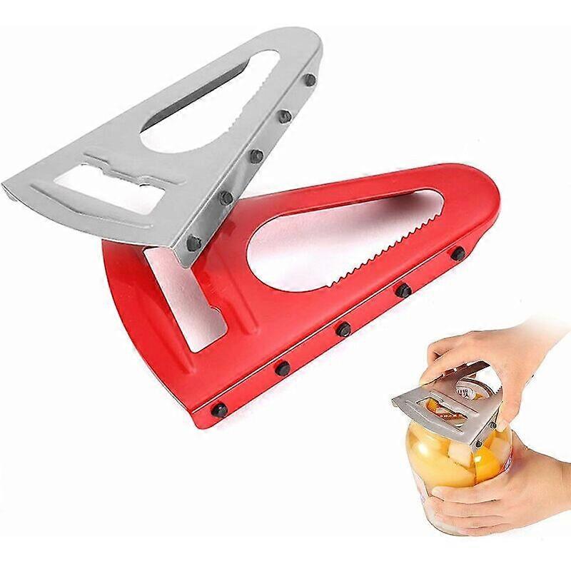 Universal Jar Opener Jar Lid Opener Multi-Purpose Opener with Rubber Lip, Glass and Bottle Opener Lid Opener Suitable for All Types of Bottles and Can