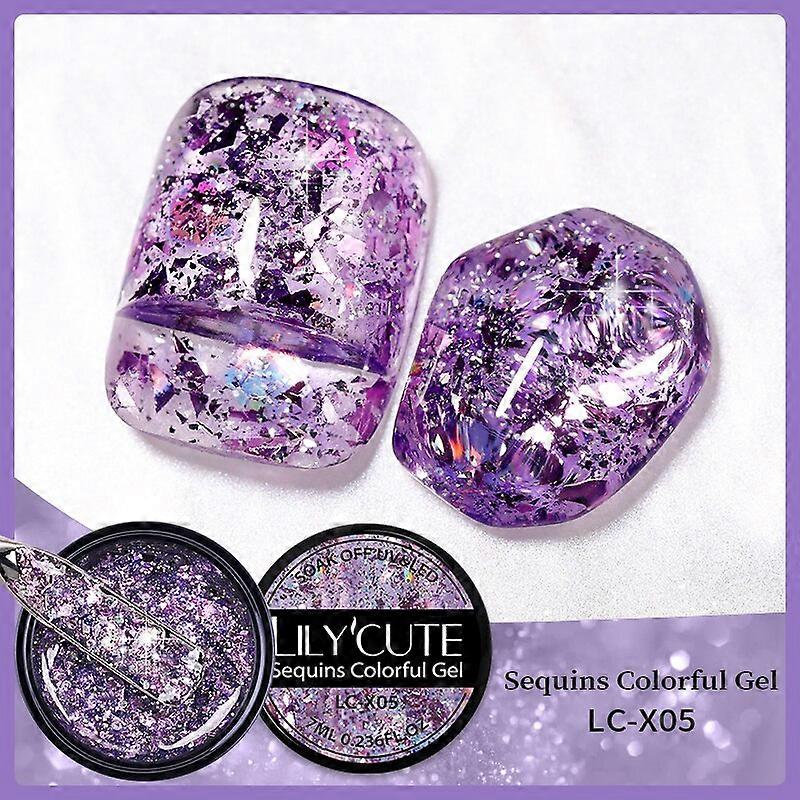 7ML Shell Thread Cat Magnetic Gel Nail Polish 3D Shiny Reflective Pearl Thread Pattern Cat Magnetic Soak Off UV GelX05