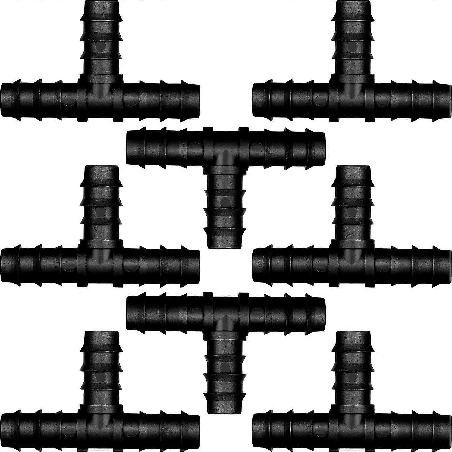 Pipe Connectors for 16mm Irrigation System Tee(8pcs)