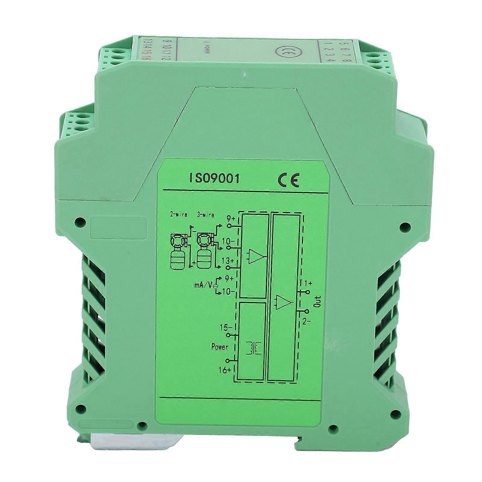 DC Signal Isolator Current Voltage Distribution Transmitter Rail Mount 1 in 1 Out Conditioner
