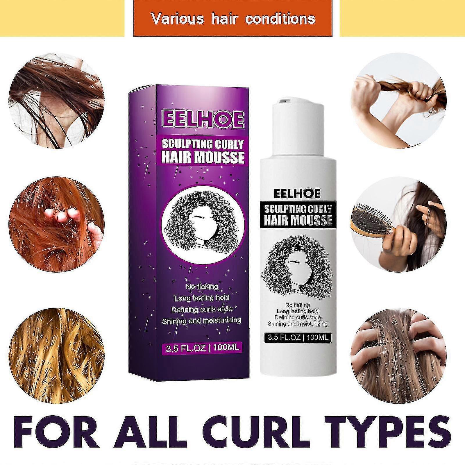 Eelhoe Curl Defining Elastomer Curl Moisturizing Volumizing Styling Hair Treatment Elastomer -8373036357304