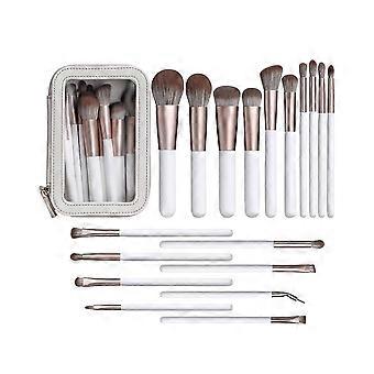18pcs Makeup Brush Set Pearlescent White Makeup Tools Super Soft Hair Makeup Brushes
