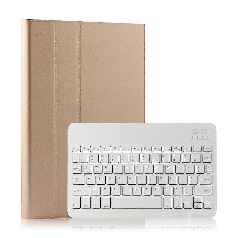 Teclado Bluetooth sem fio com capa de suporte de couro para iPad Air (2013) / Air 2 / 9,7 polegadas (2017)
