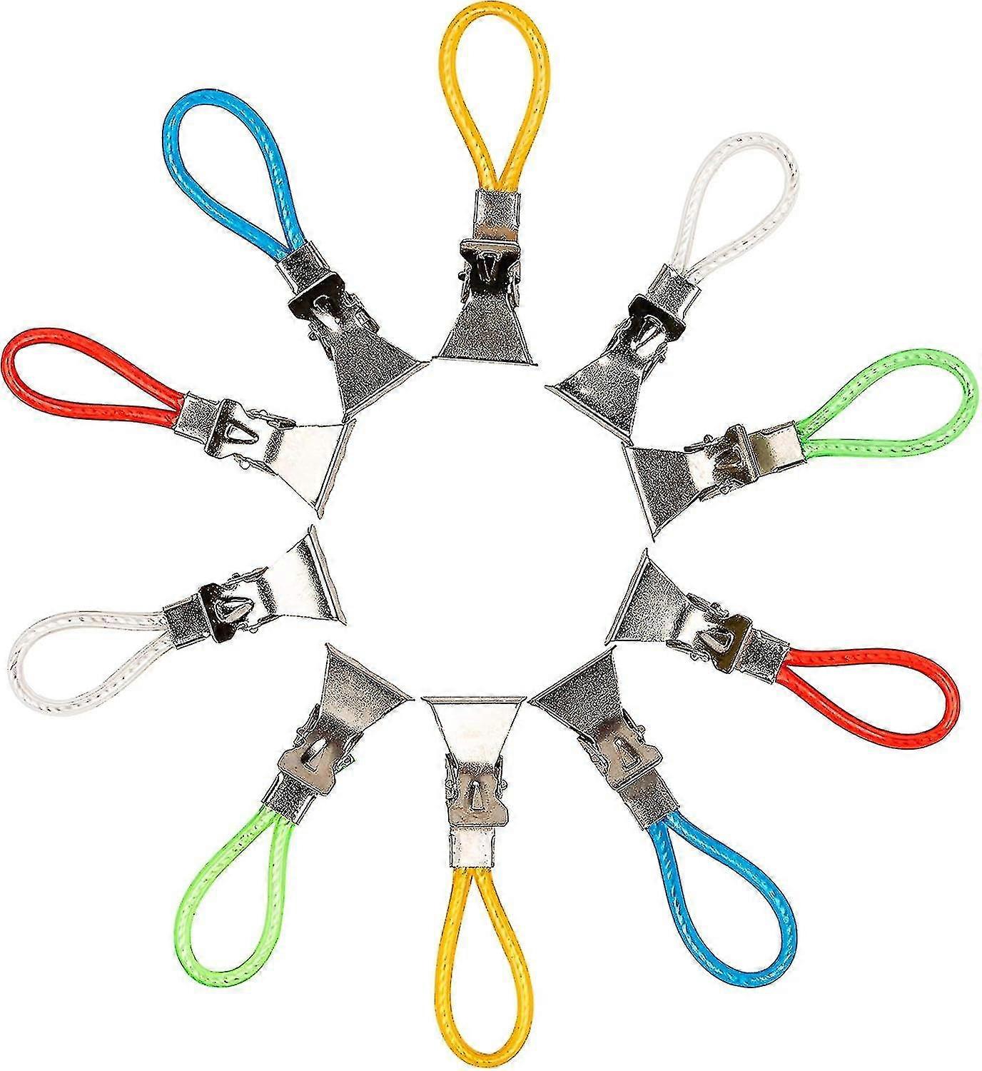 10pcs Multicolour Hanging Hooks For Bathroom Storage & Kitchen Accessories Storage