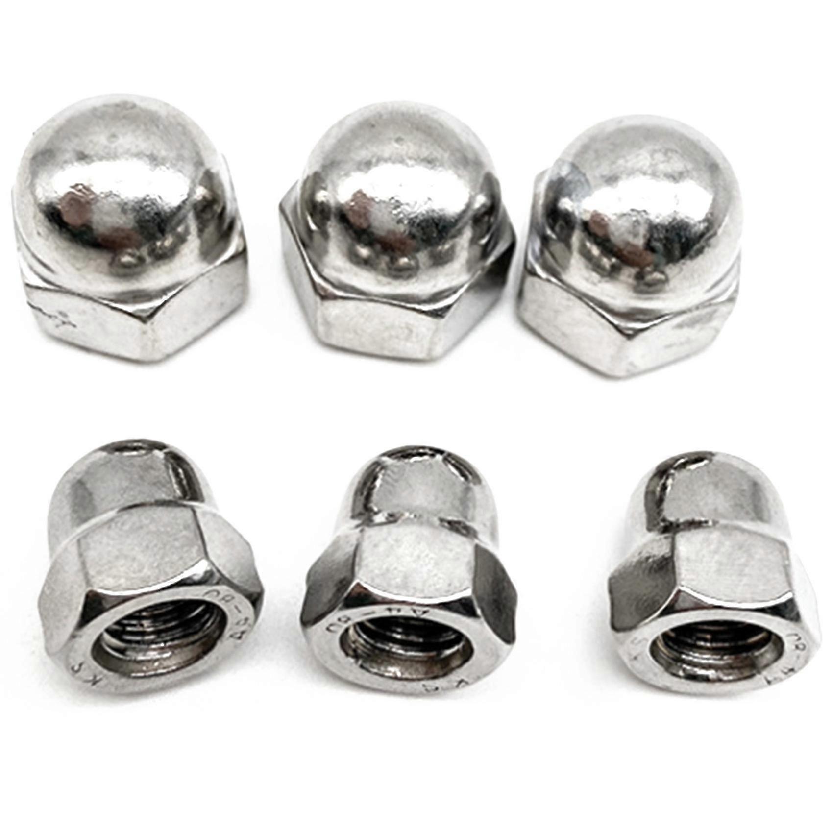 20Pcs M8 304 Stainless Steel Small Half Ball Nut Nuts Insert Nutsert Cap Screw Cap