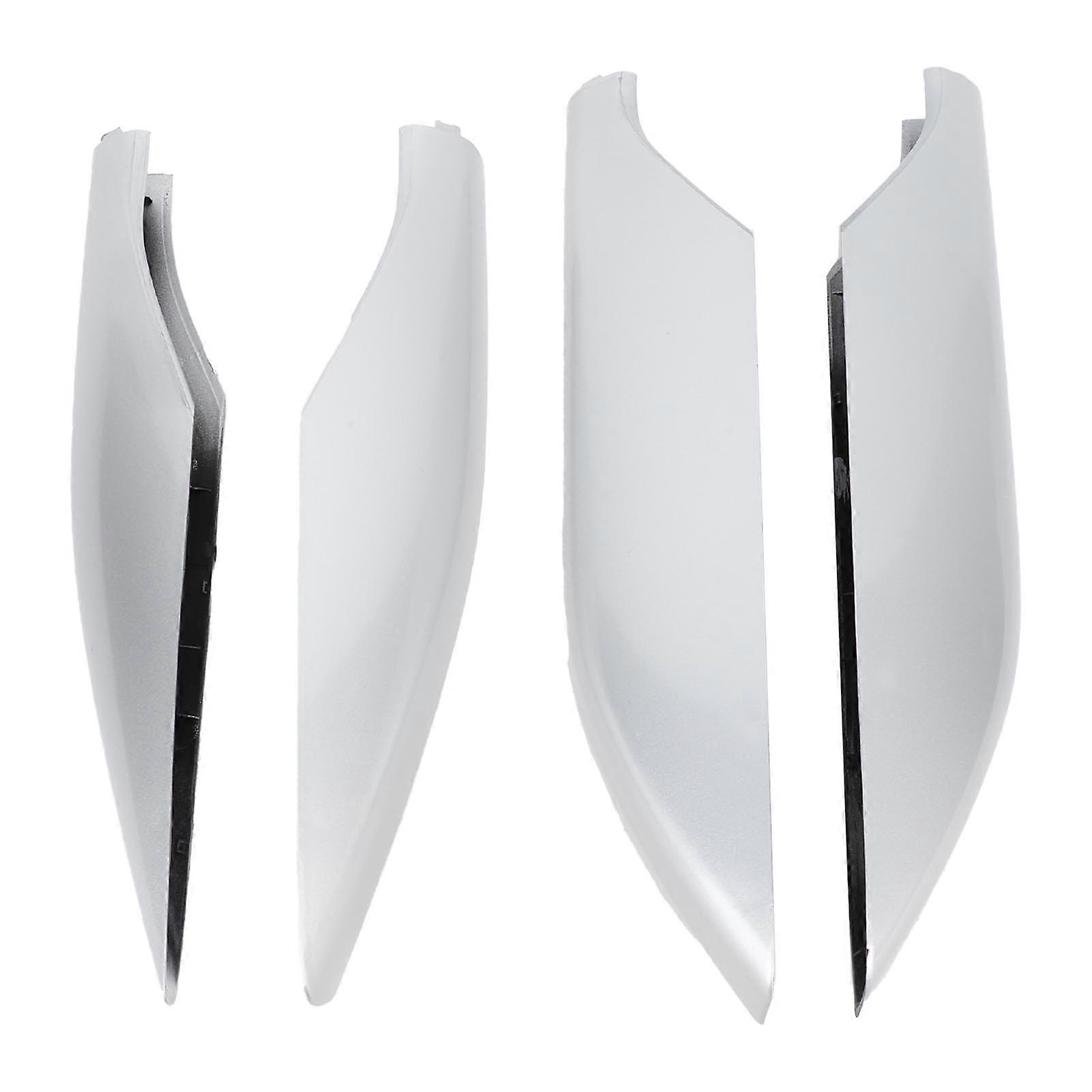 4 قطع سقف السكك الحديدية الرف غطاء البلاستيك سقف الرف السكك الحديدية نهاية كاب استبدال لتويوتا لاند كروزر برادو FJ120 2002 إلى 2009 الفضة YEMAA