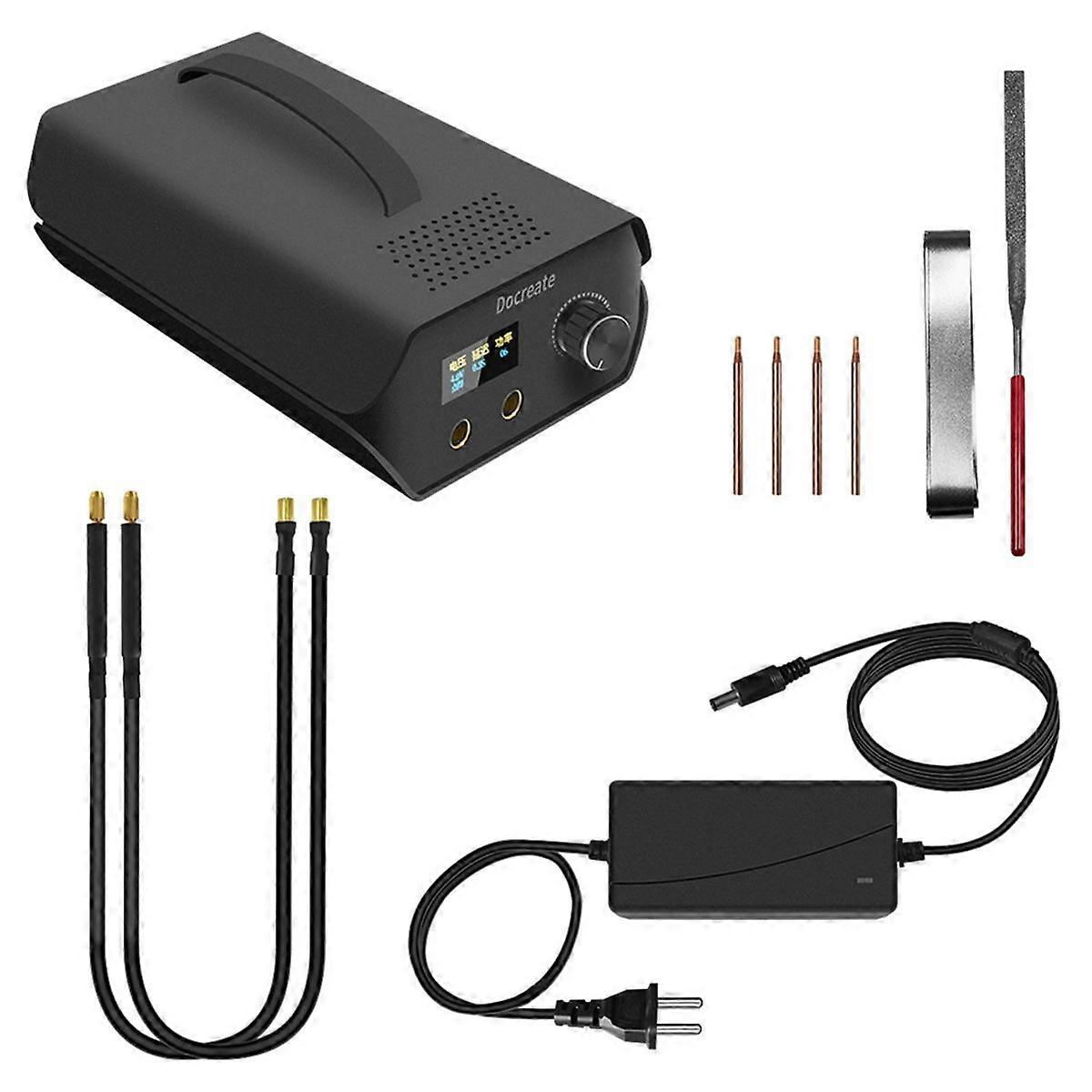 120 Gear Spot Welder Portable Capacitor Spot Welder Dual-Pulse Welding for 18650 Battery DIY Weldi