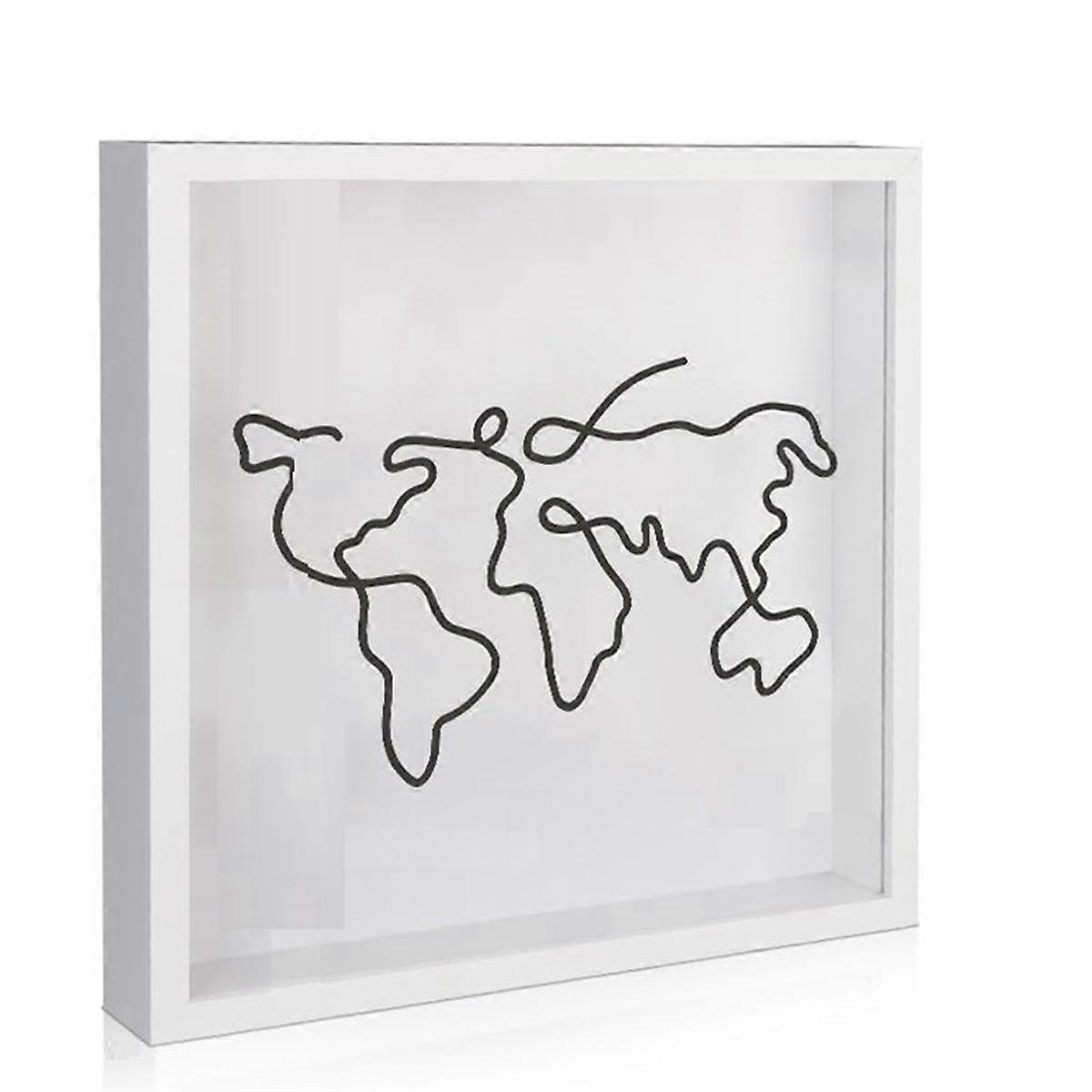 1PCS Adventure Archive Box, Travel Shadow Box, Ticket Shadow Box with Slot, Memory Boxes for Keepsa