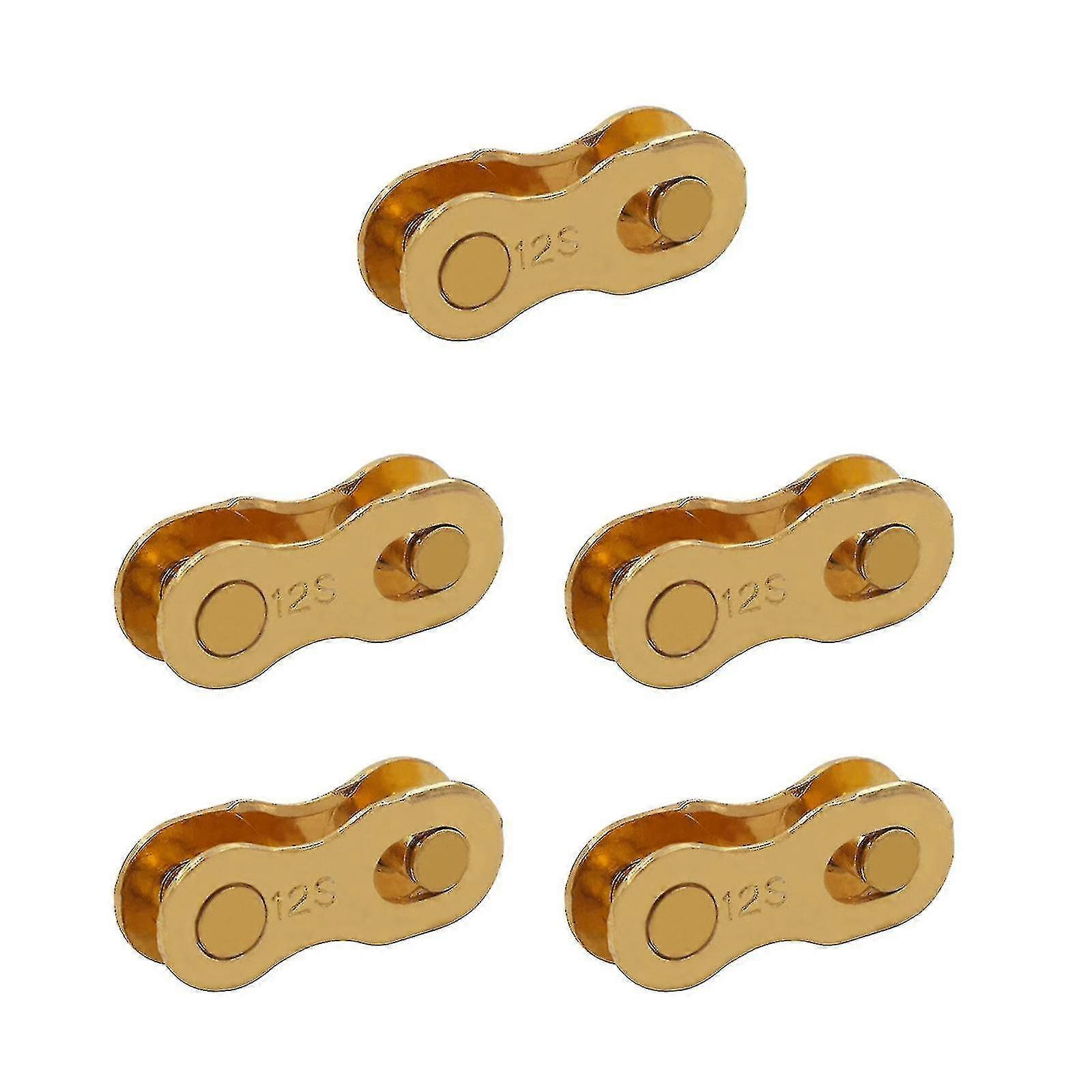 5 Pair Bike Chain Split Quick Release Links For 6 7 8, 9, 10, 11,12 Speed Chain