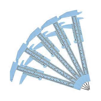 5 stuks wenkbrauw meten liniaal Brow Mapping Liniaal Meetinstrument Vernier Remklauw Dubbele schaal Liniaal F