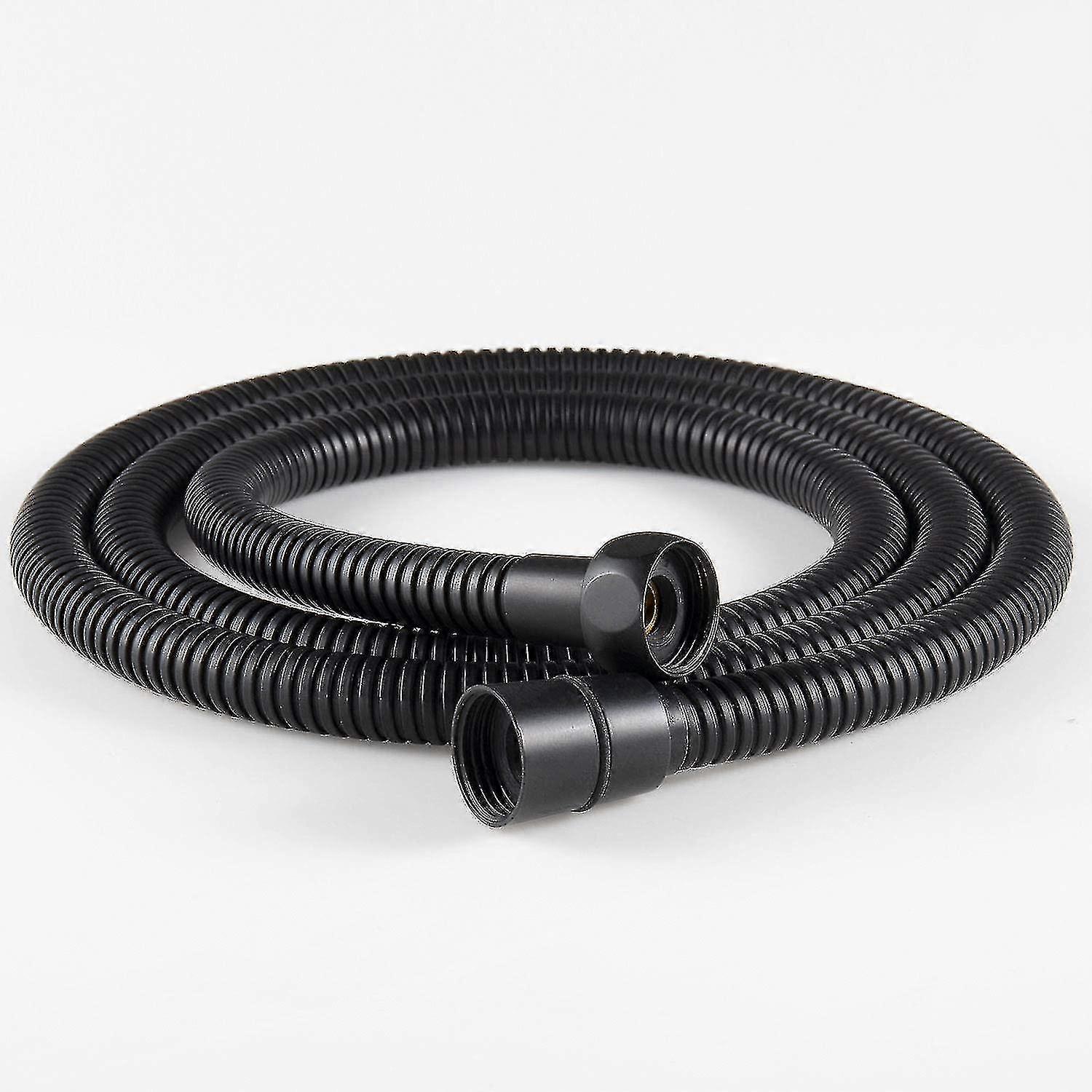 1.5m Flexible Stainless Steel Shower Hose With 2 Washers, Brass Fitting, Anti-twist, Black Flexible Shower Hose Crjjkoy
