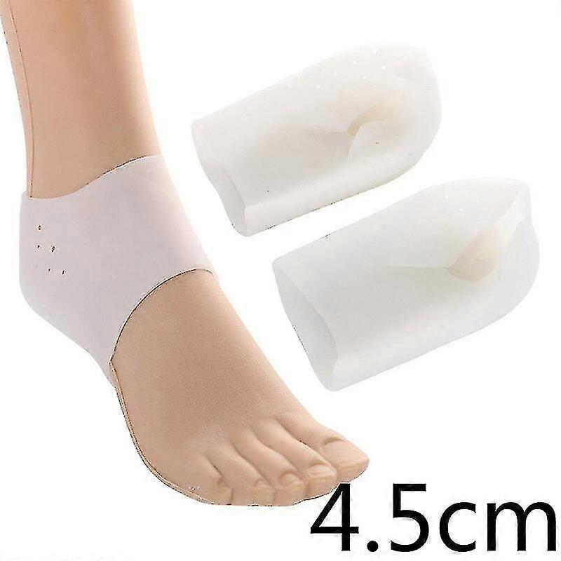 1pair 2/3/4/5cm Invisible Height Increase Pad Soft Silicone Sock Liners Height Liftwhite 4.5cm