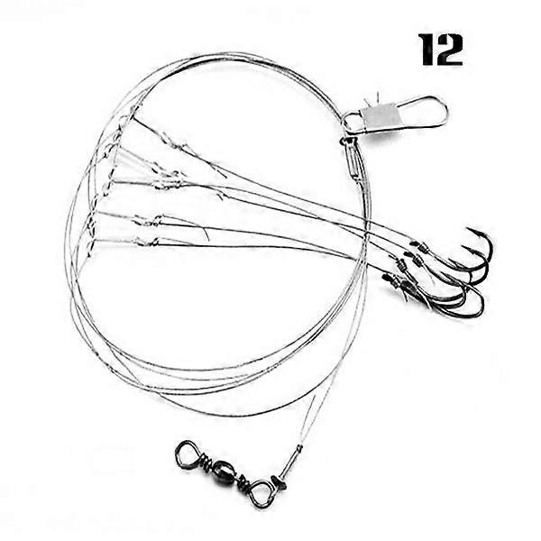 Minnow Hot Selling Sharphook with 5 Small Hooks Stainless Steel Fishing String Hook 7-11