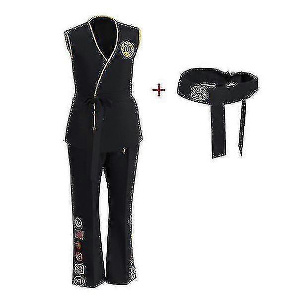 2023-Anime Game Kof Costume Cobra Kai Val Armorr Karate Uniform