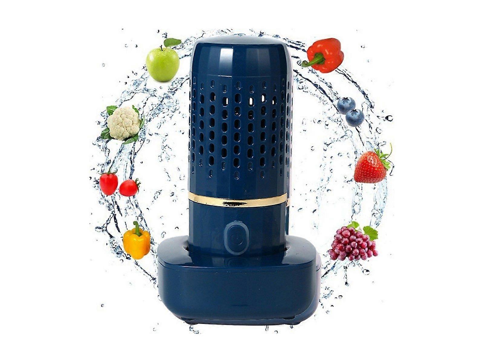 Fruit and Vegetable Washing Machine IPX7 Fruit Cleaner Device Purifier Dark Blue