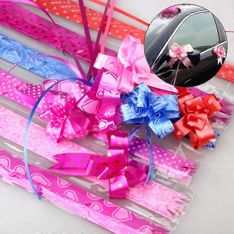 10 Pcs Gift Wrap Pull Bows Flower Present Package Wedding Birthday Party Decor
