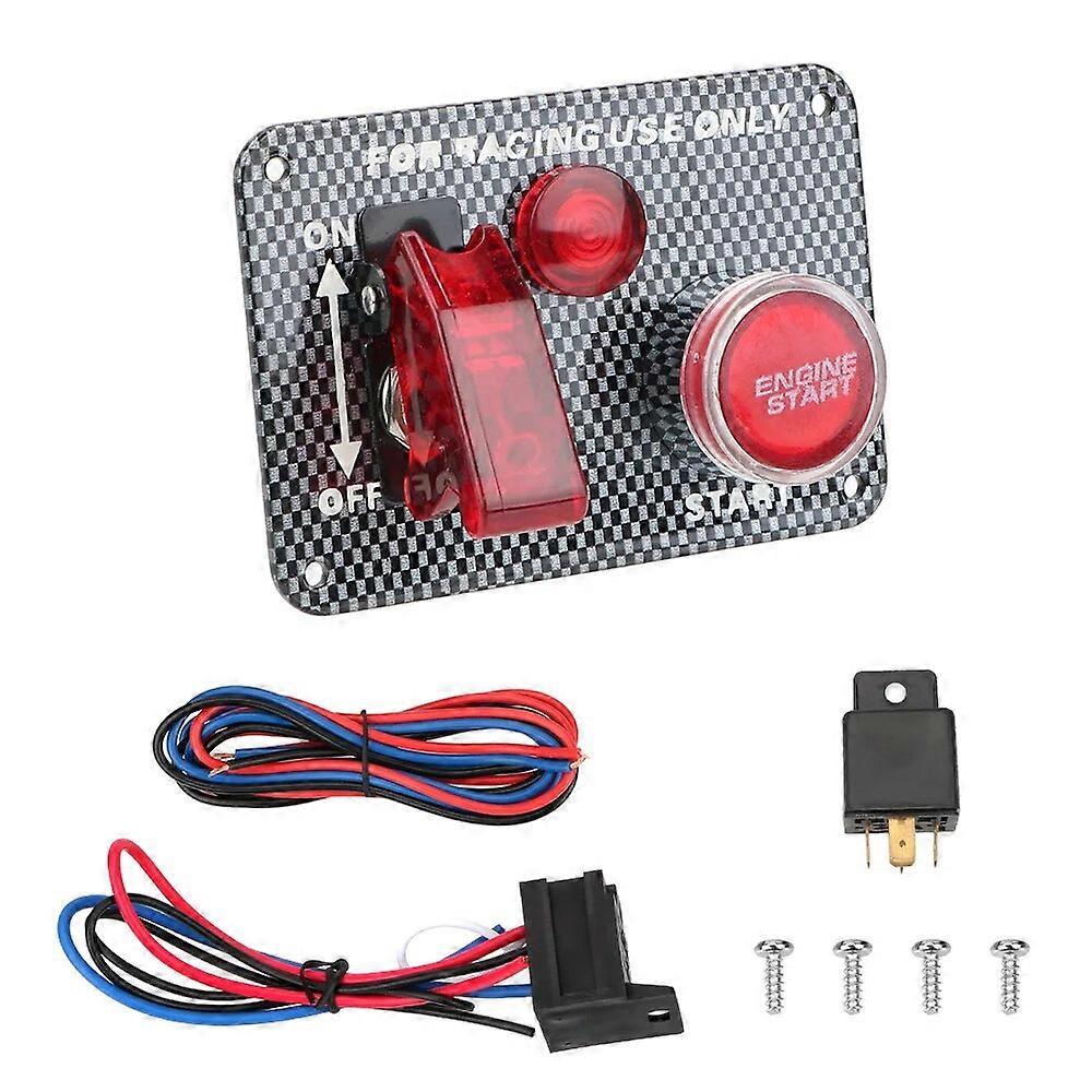 12V LED Ignition Switch Panel Car accessories for Racing Car Engine Start Push Button LED Toggle Switch